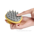 Brosse de massage pour chat multicolore Brosse de shampooing pour chien